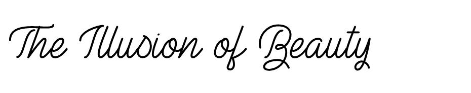 The Illusion of Beauty font